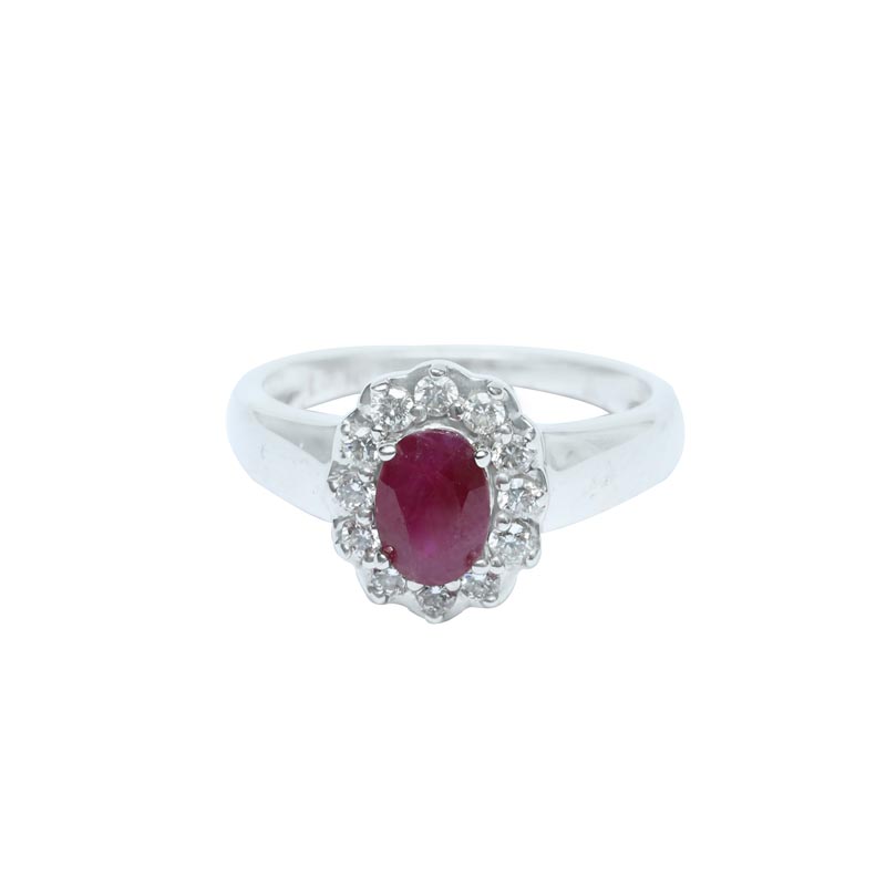 Diamond Ring,  Ladies (Colour Stone)