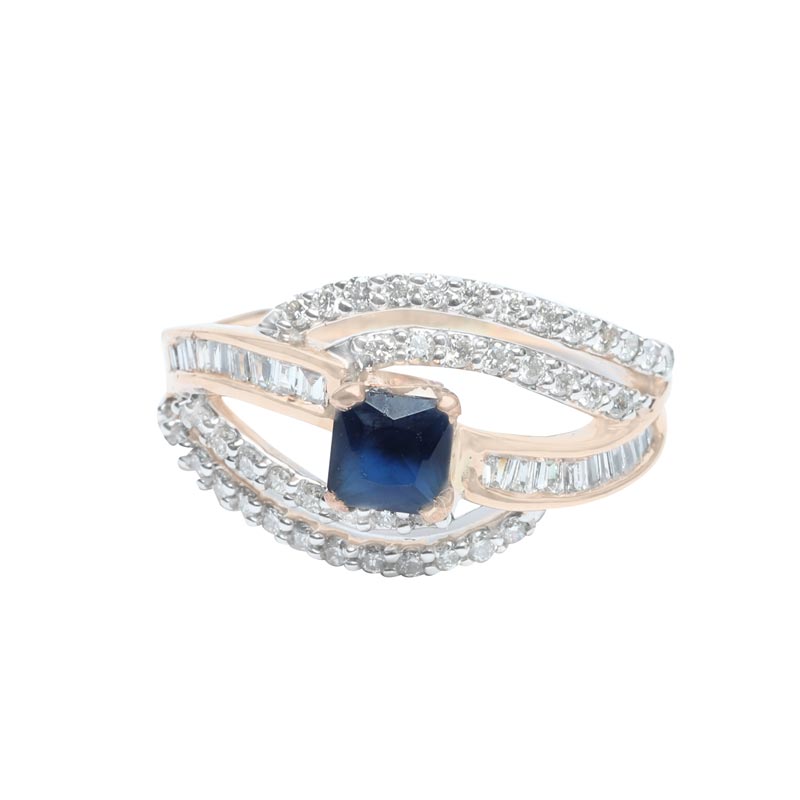 Diamond Ring,  Ladies (Colour Stone)