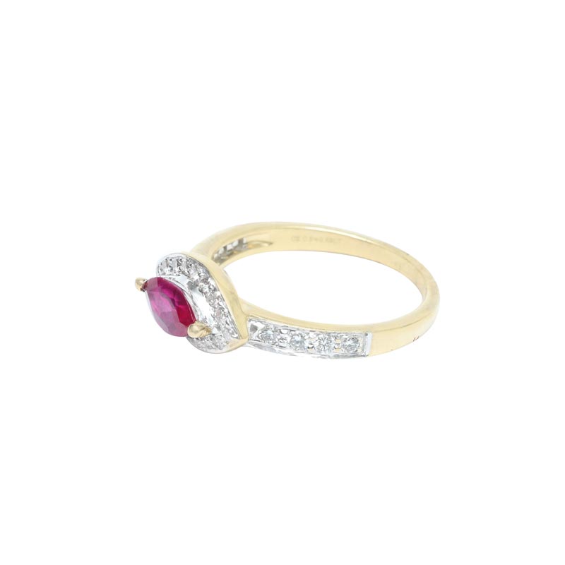 Diamond Ring, Ladies  (Colour Stone)