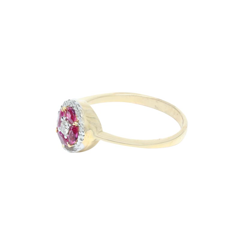 Diamond Ring,  Ladies  (Colour Stone)