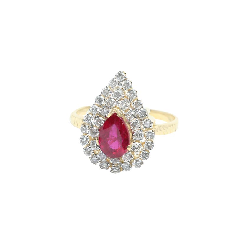 Diamond Ring,  Ladies  (Colour Stone)