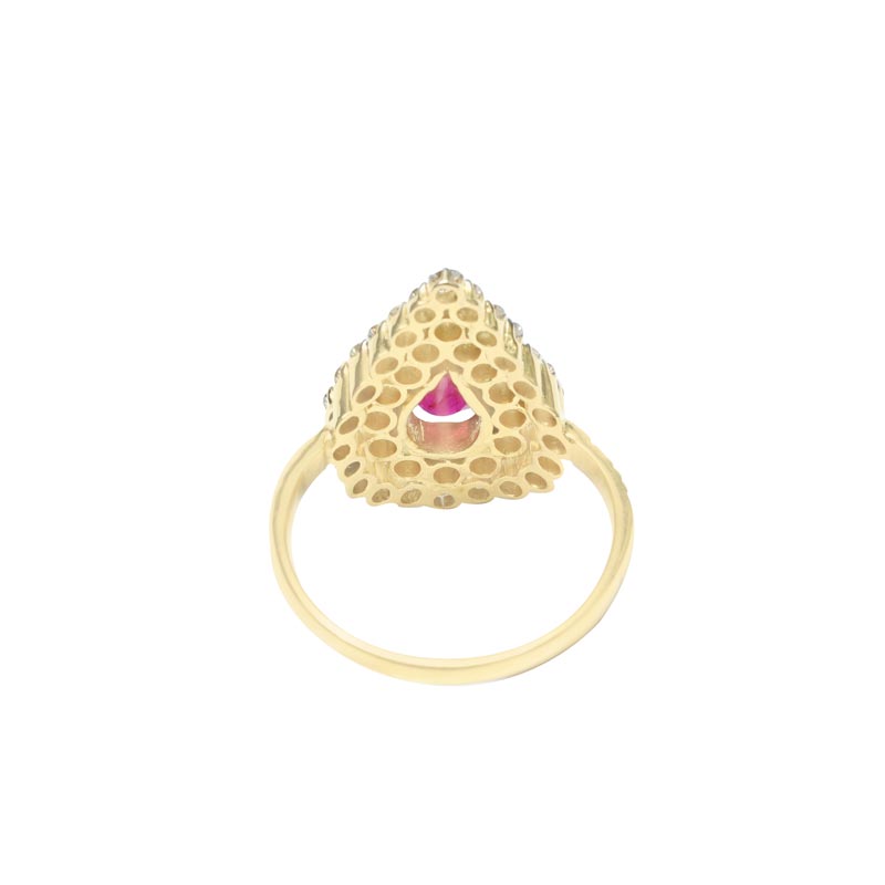 Diamond Ring,  Ladies  (Colour Stone)