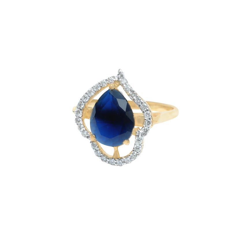 Diamond Ring,  Ladies  (Colour Stone)