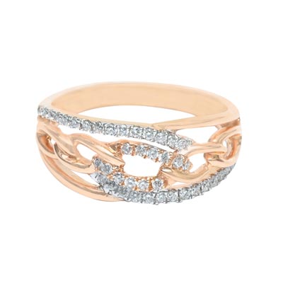 Diamond Finer Ring (Ladies-  Color Stone)