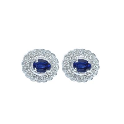 Diamond Earring (Color Stone)